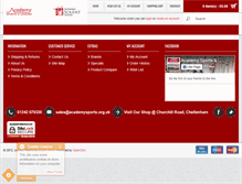 Tablet Screenshot of facultyofsport.academyshop.co.uk